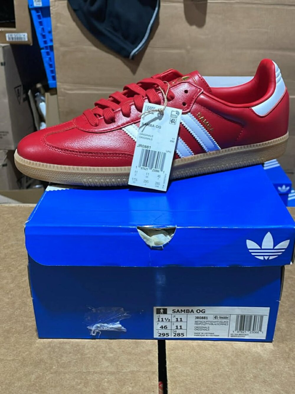 Men's adidas Samba OG Better Scarlet White (JR0881)